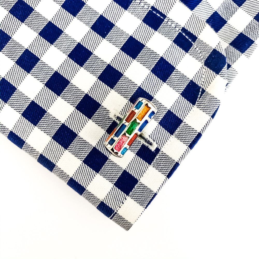 Manžetové knoflíčky Váleček barevný 