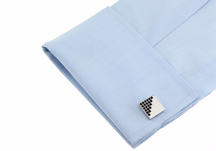 Manžetové knoflíčky Čtverec Tetris