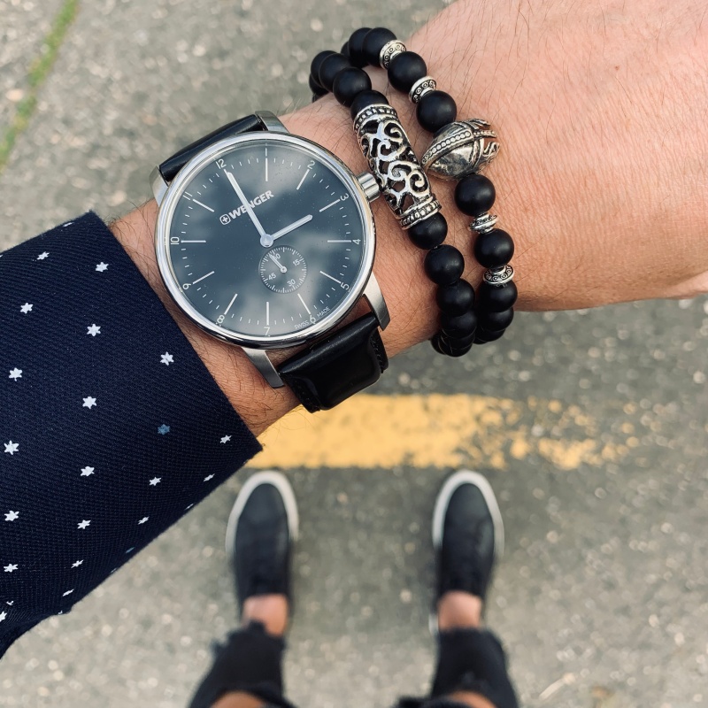 Matně černý set náramek Sparta bojovník 