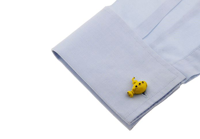 Manžetové knoflíčky Žlutá miniponorka 