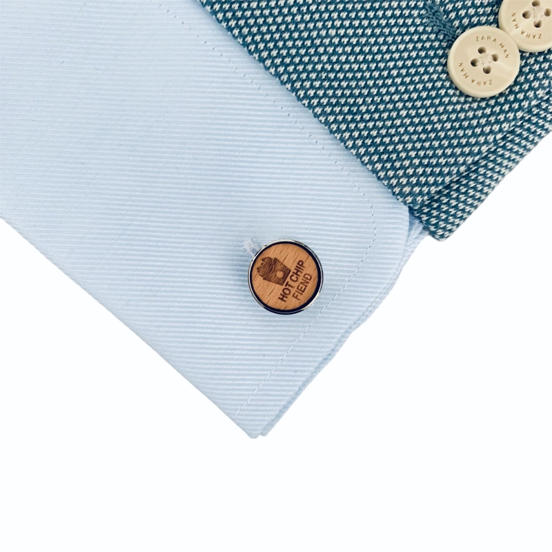 Dřevěné manžetové knoflíčky Hranolky