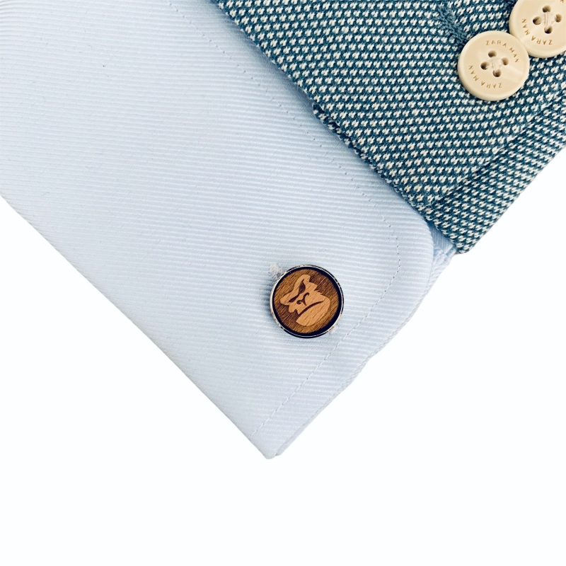 Dřevěné manžetové knoflíčky King Kong