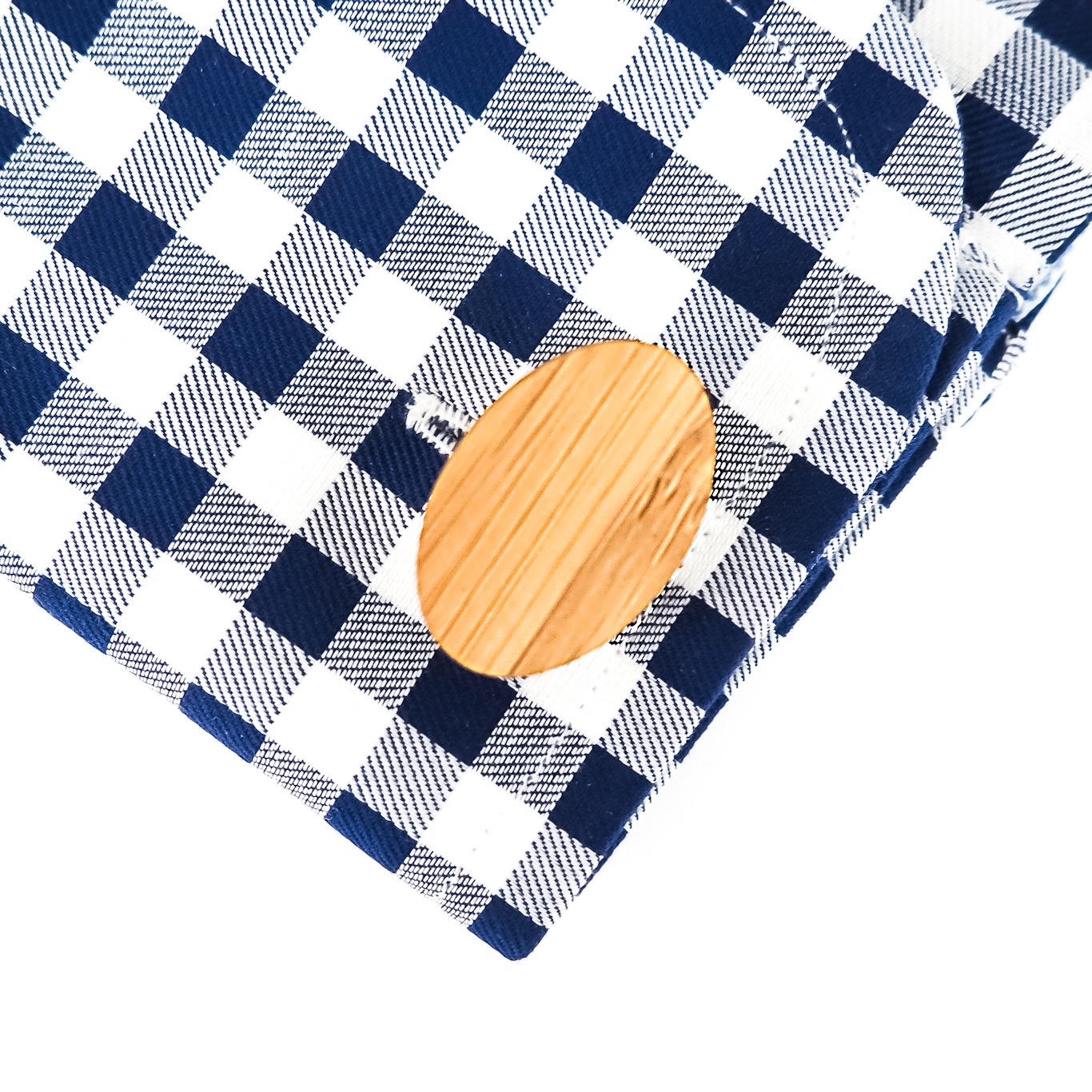 Dřevěný set - spona na kravatu a manžetové knoflíčky Ovál 