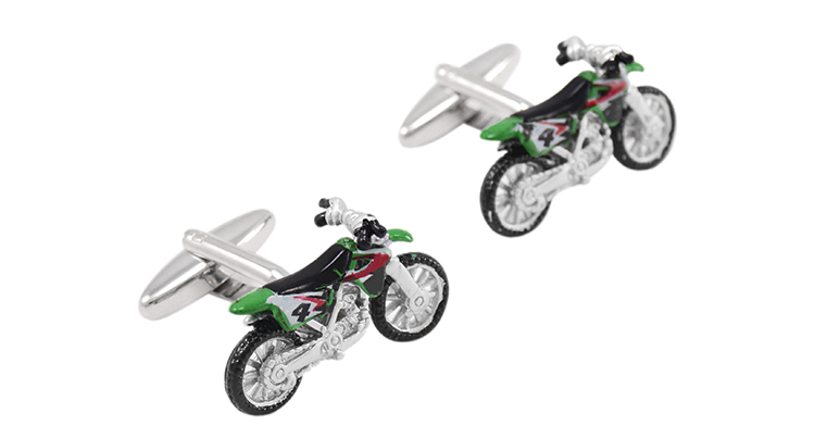 Manžetové knoflíčky Závodní terénní motorka 4