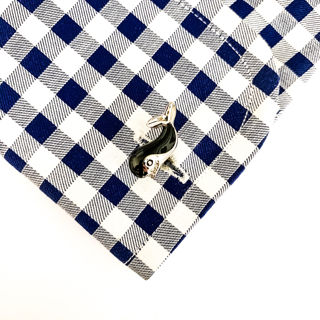 Manžetové knoflíčky Velryba 