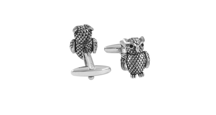 Manžetové knoflíčky Sova s křídly 