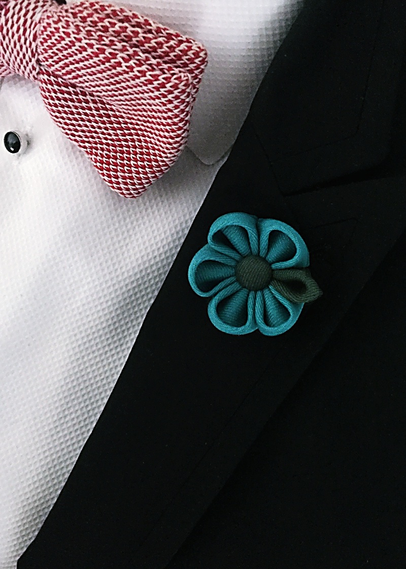 Tyrkysová brož Flower Arrow