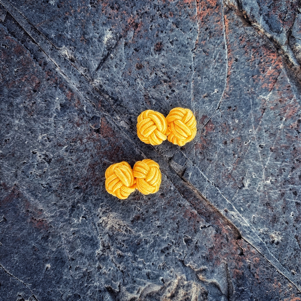 LMK Manžetové knoflíčky Ball - oranžové I.