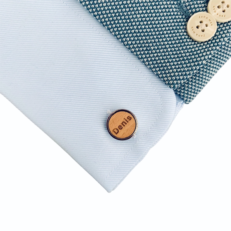 Dřevěné manžetové knoflíčky Denis 