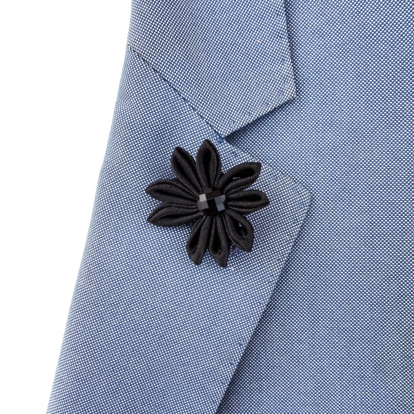 Černá brož Flower Black