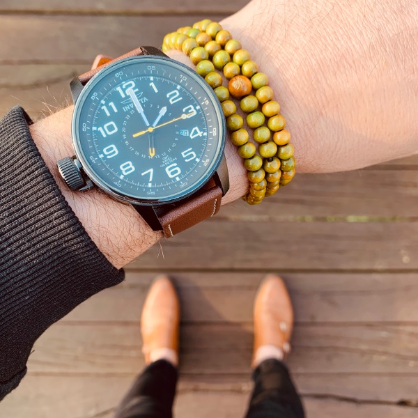 Zelený náramek Buddhistické korále 