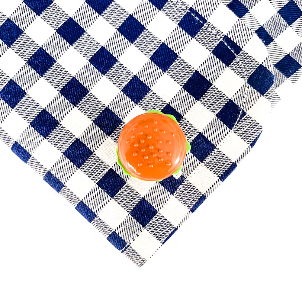 Manžetové knoflíčky Hamburger a hranolky 
