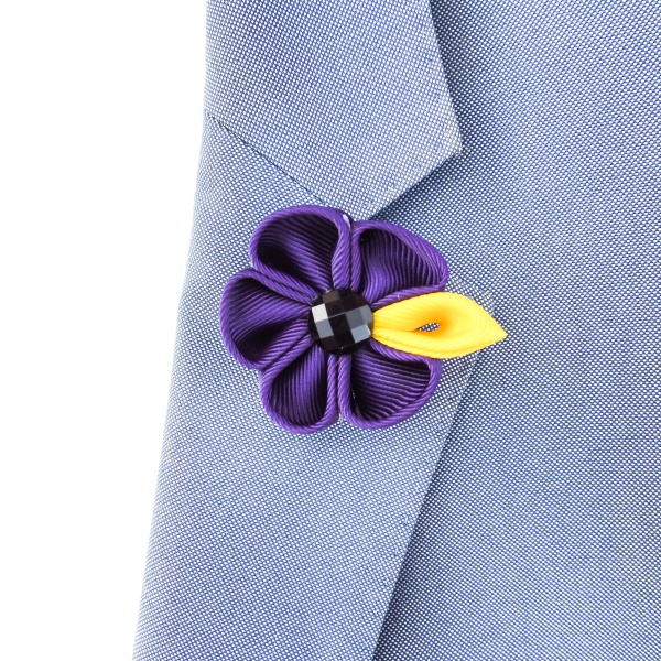 Fialovo - žlutá brož Arrow Color