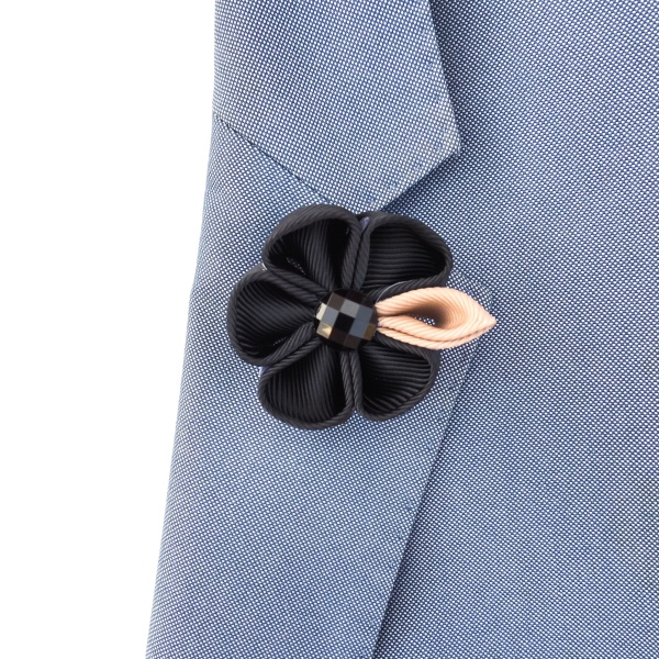 Černo - béžová brož Arrow Color