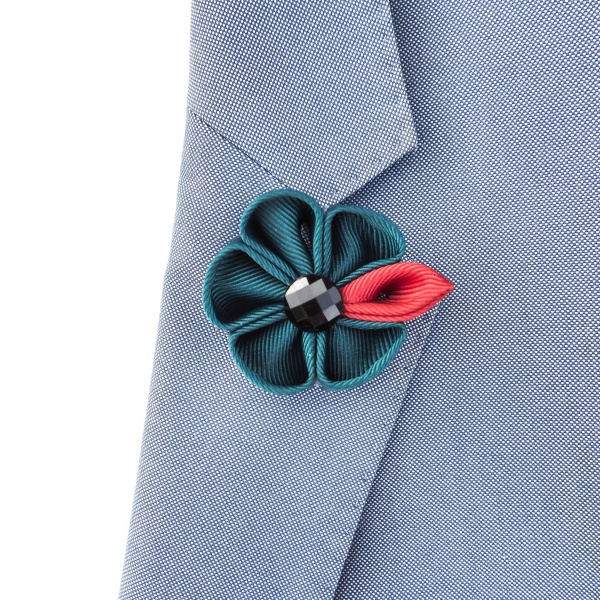 Zeleno - oranžová brož Arrow Color