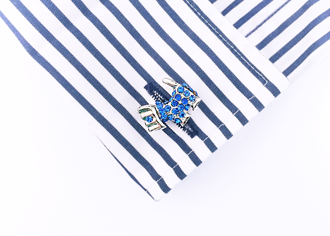 Manžetové knoflíčky Modrý pes 