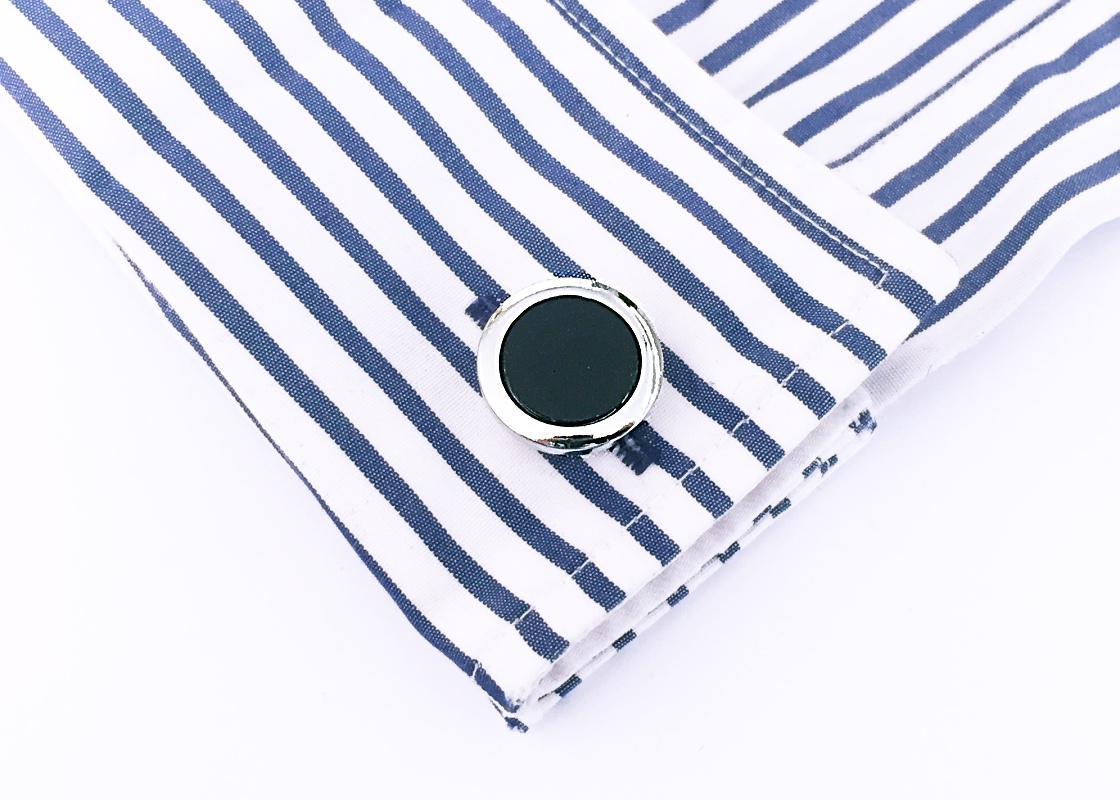 Manžetové knoflíčky Fashion Black dot 