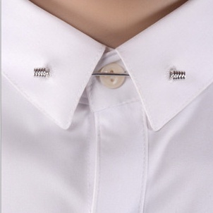 Stříbrná jehlice do límce Cylindr 