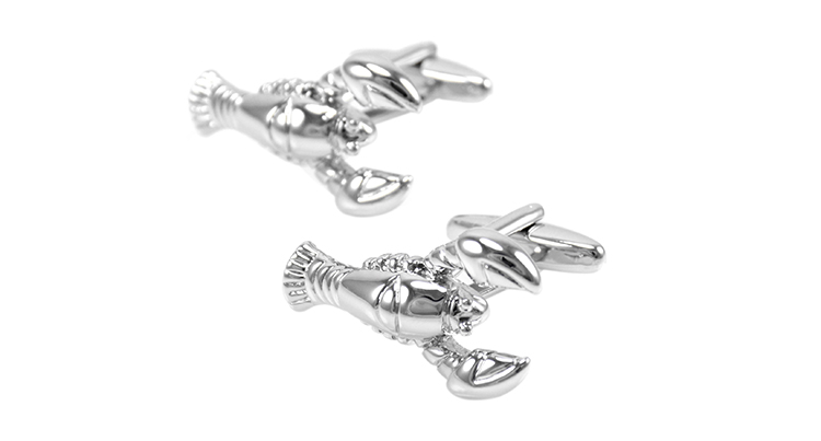 Manžetové knoflíčky Humr stříbrný 