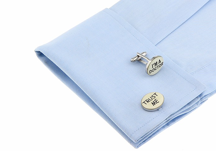 Manžetové knoflíčky Im a doctor trust me