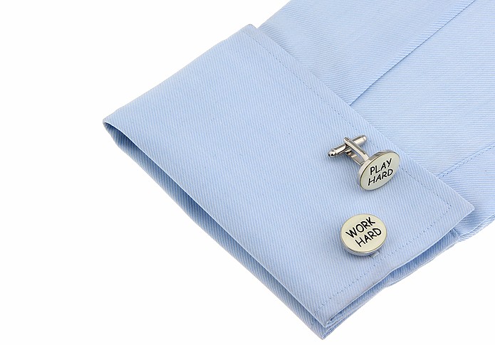 Manžetové knoflíčky Work hard Play hard 