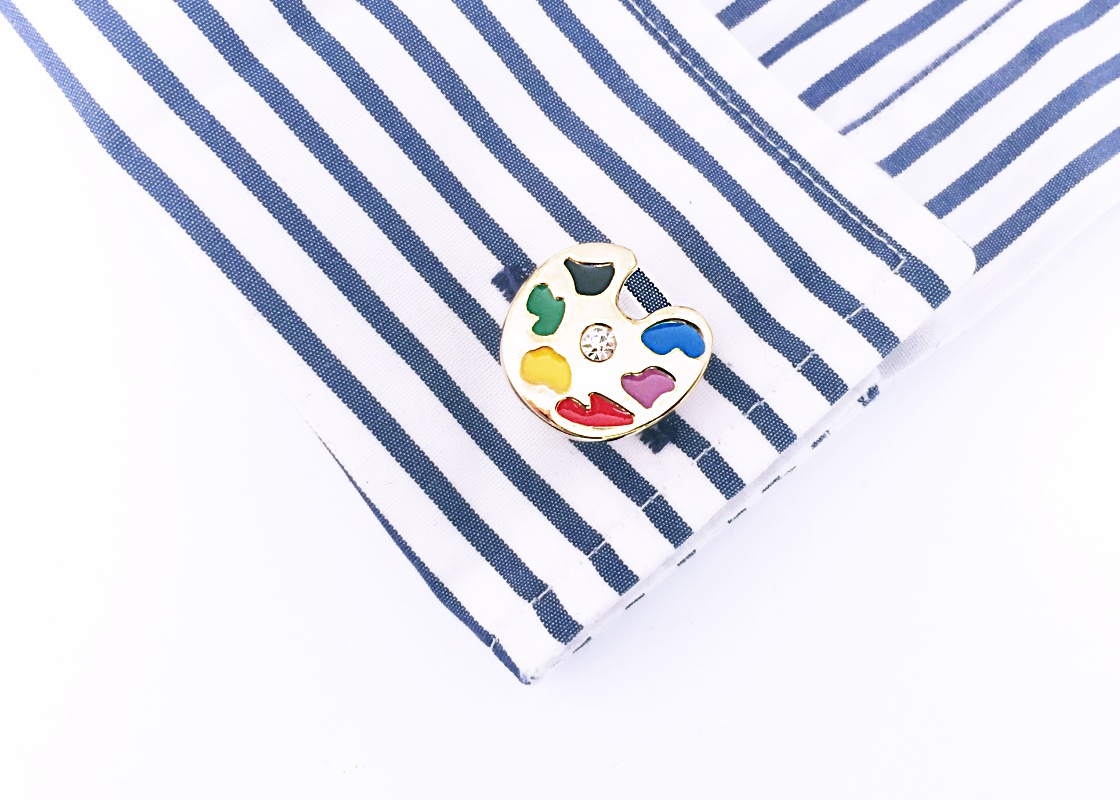 Manžetové knoflíčky Malířská paleta II. kategorie 