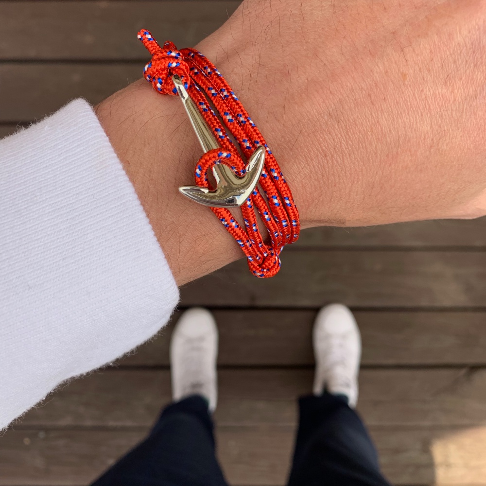 Červený náramek Kotva 