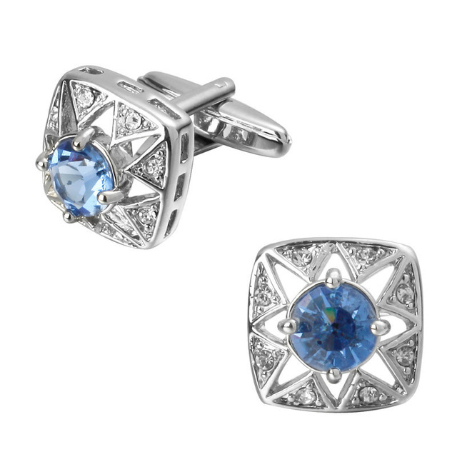 Manžetové knoflíčky Blue Star krystal 