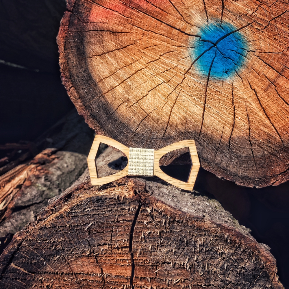 Chlapecký dřevěný motýlek Vrtule 