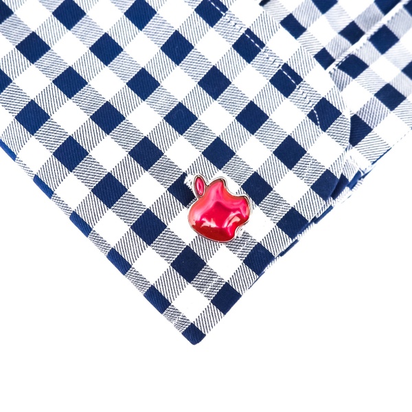 Manžetové knoflíčky Jablko červené 