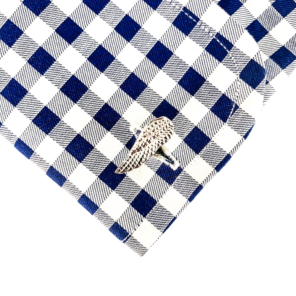 Set - spona na kravatu a manžetové knoflíčky Křídla 