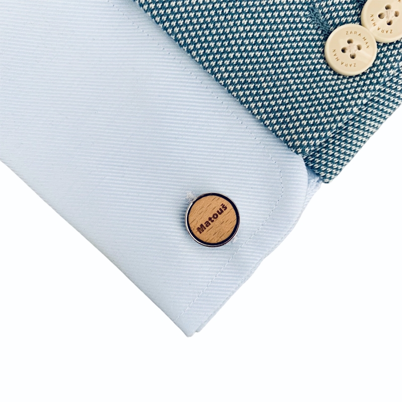 Dřevěné manžetové knoflíčky Matouš 