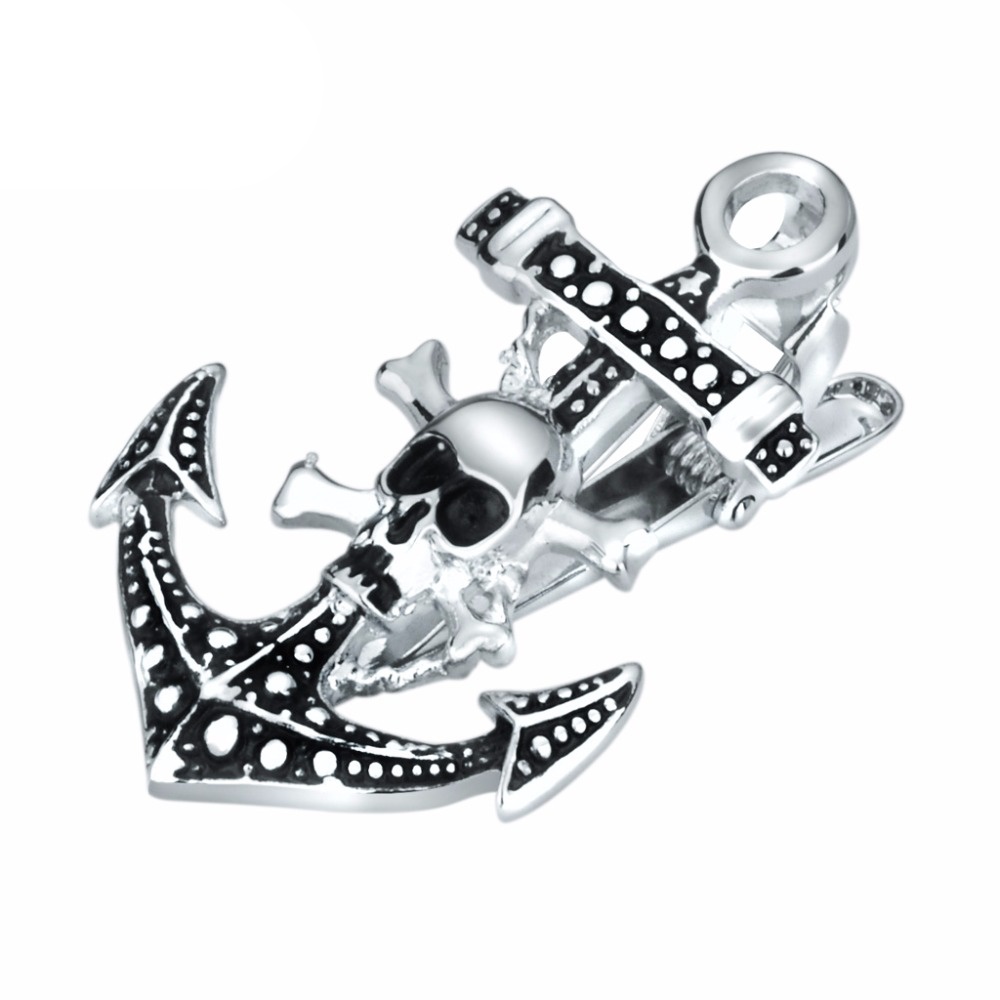 Spona na kravatu Kotva skulls 