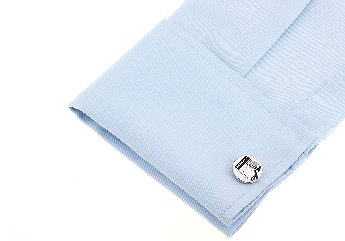 Manžetové knoflíčky Srdcový král stříbrný