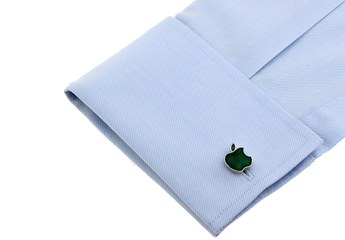 Manžetové knoflíčky Jablko zelené 