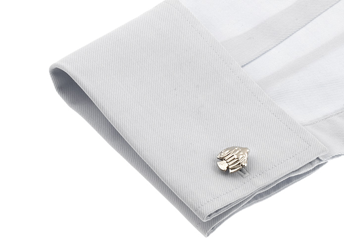 Manžetové knoflíčky Tropické ryby stříbrné  