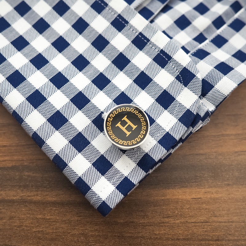 Manžetové knoflíčky Iniciály H Fashion