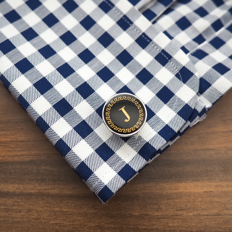 Manžetové knoflíčky Iniciály J Fashion