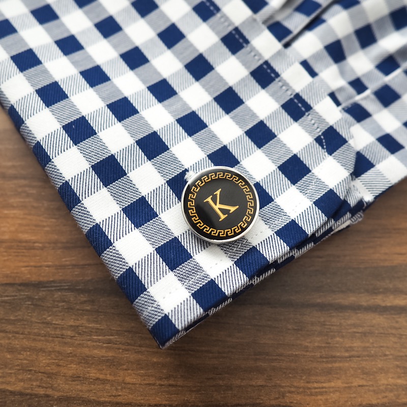 Manžetové knoflíčky Iniciály K Fashion