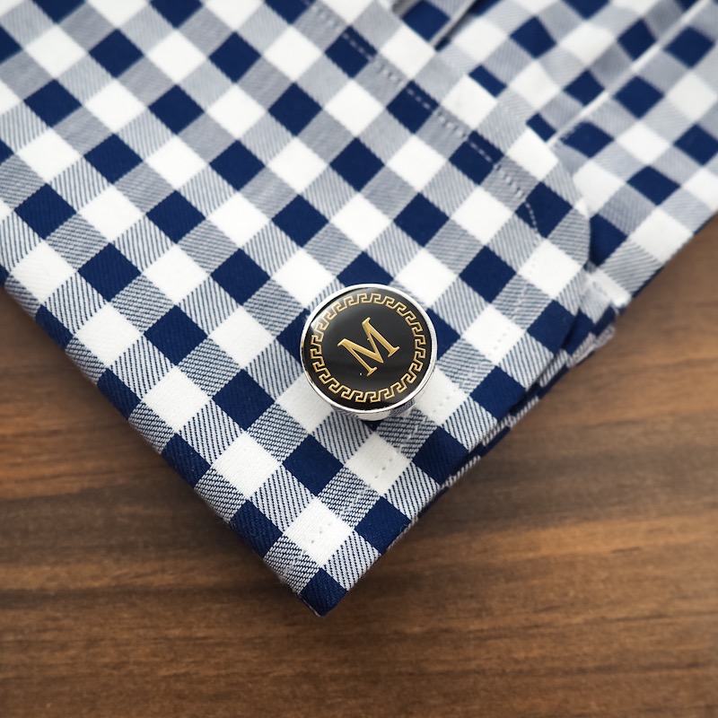 Manžetové knoflíčky Iniciály M Fashion