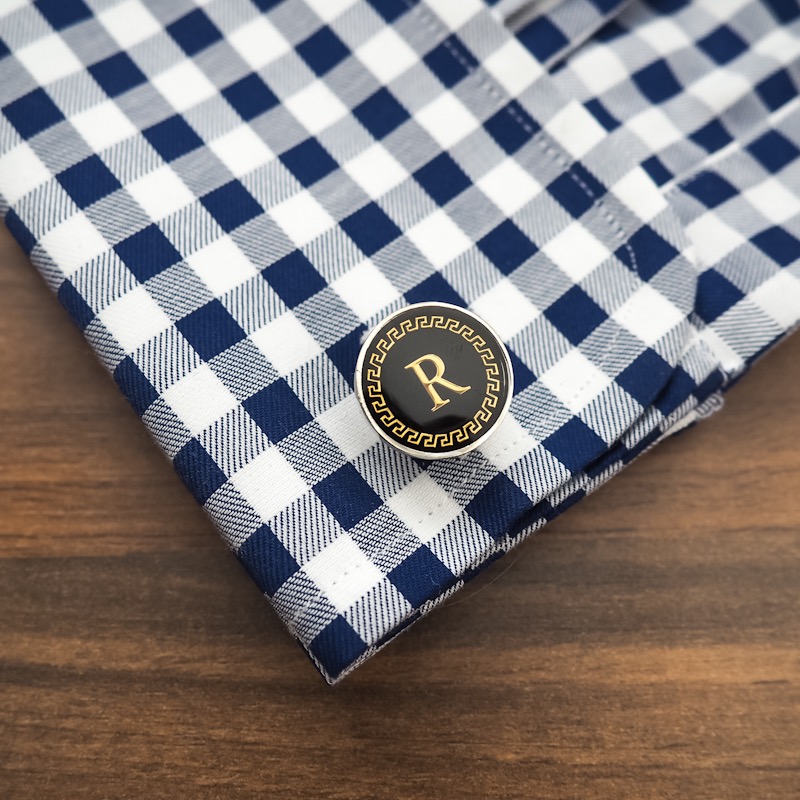 Manžetové knoflíčky Iniciály R Fashion