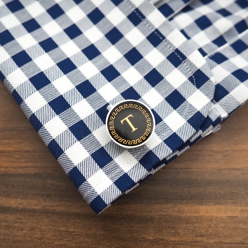 Manžetové knoflíčky Iniciály T Fashion