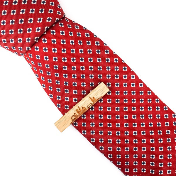 Dřevěná spona na kravatu Londýn 