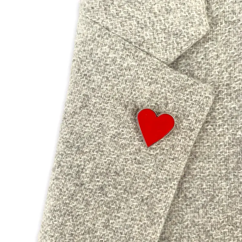 Brož červené Srdce 