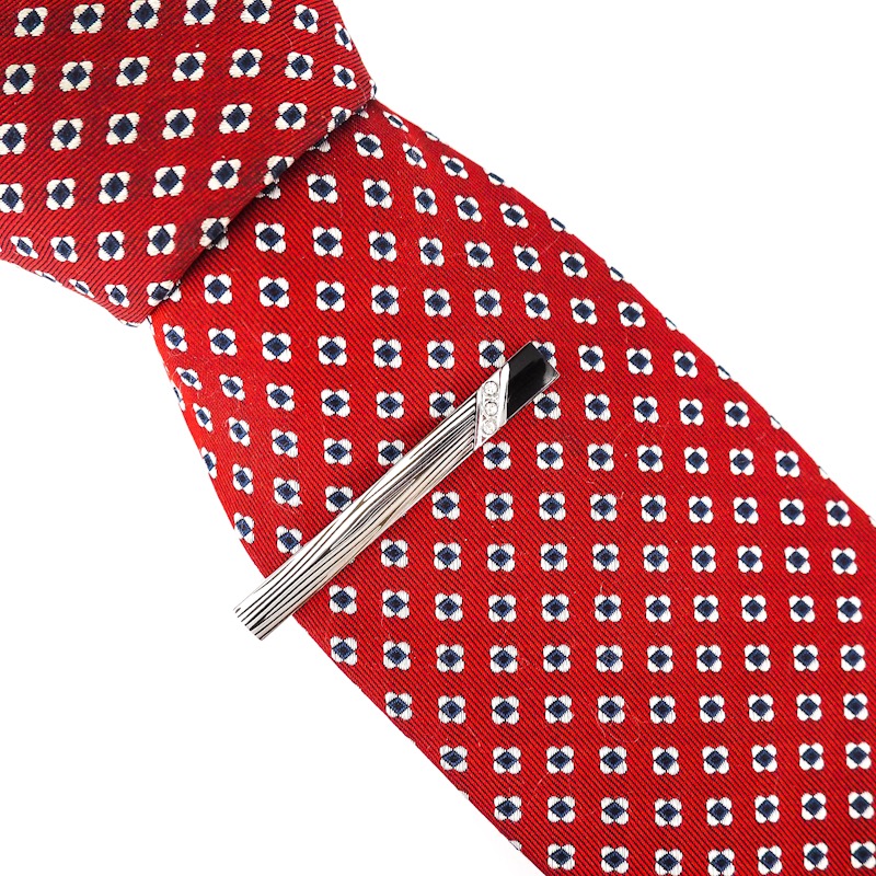 Set - spona na kravatu a manžetové knoflíčky Zebra crystal 