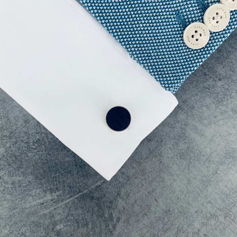 Manžetové knoflíčky Vintage černé 