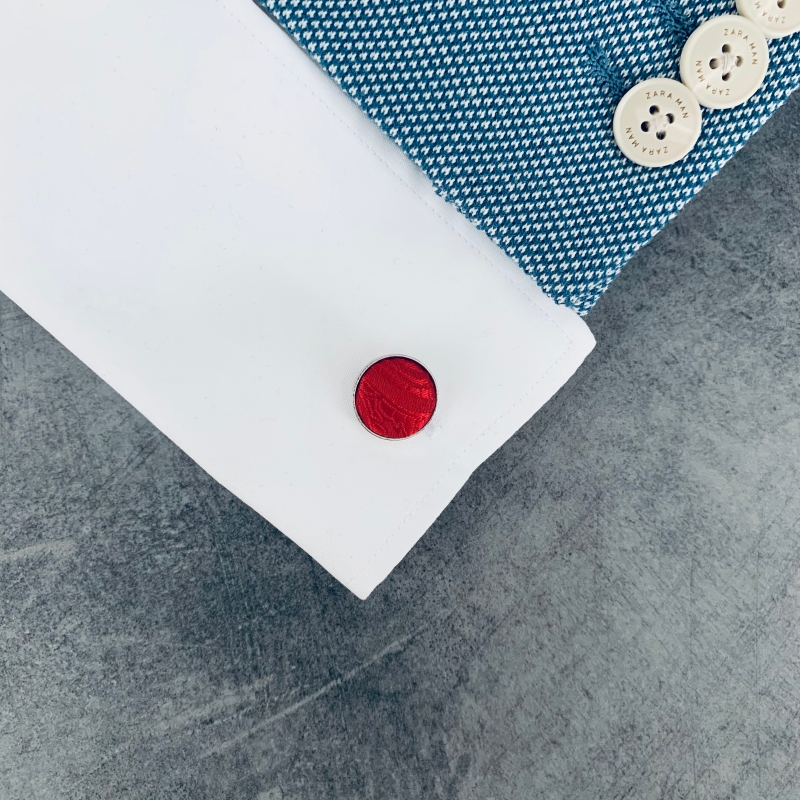 Manžetové knoflíčky Vintage červené 