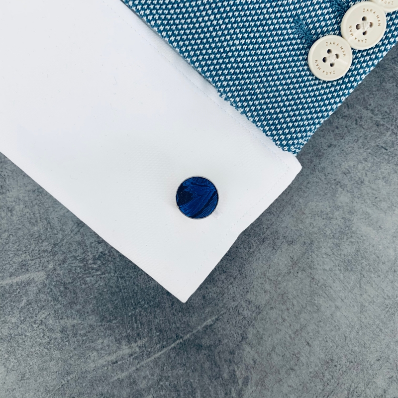 Manžetové knoflíčky Vintage modré 