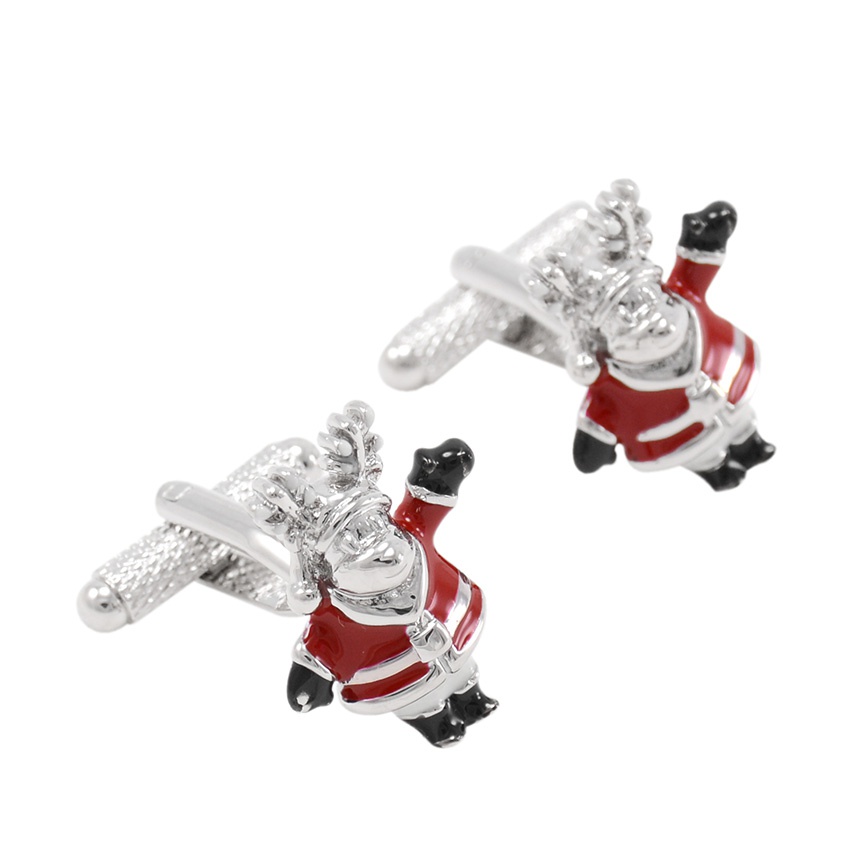 Manžetové knoflíčky Santa Claus Jelen 