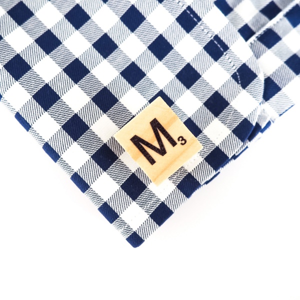 Dřevěné manžetové knoflíčky Scrabble písmeno M 